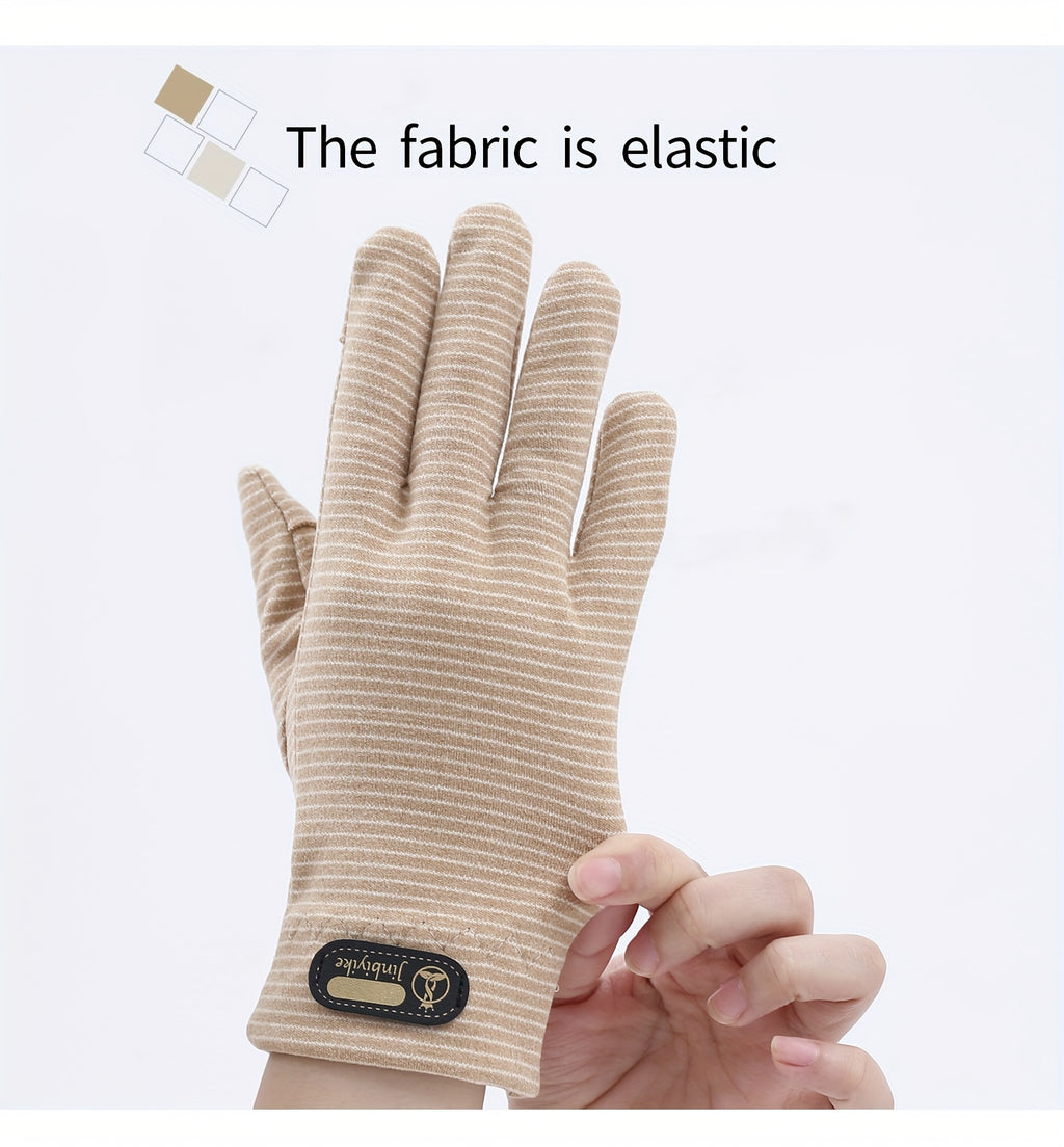 Gants sans doigts en maille, 3 coloris, noir, bleu et lavande