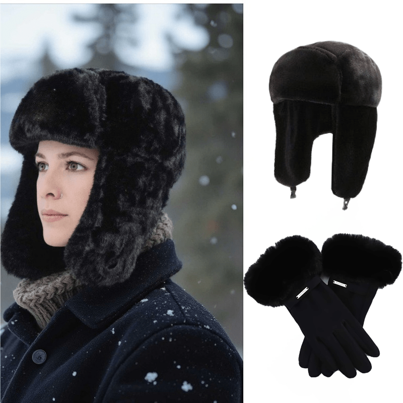 Ensemble 2 pièces — chapka et gants