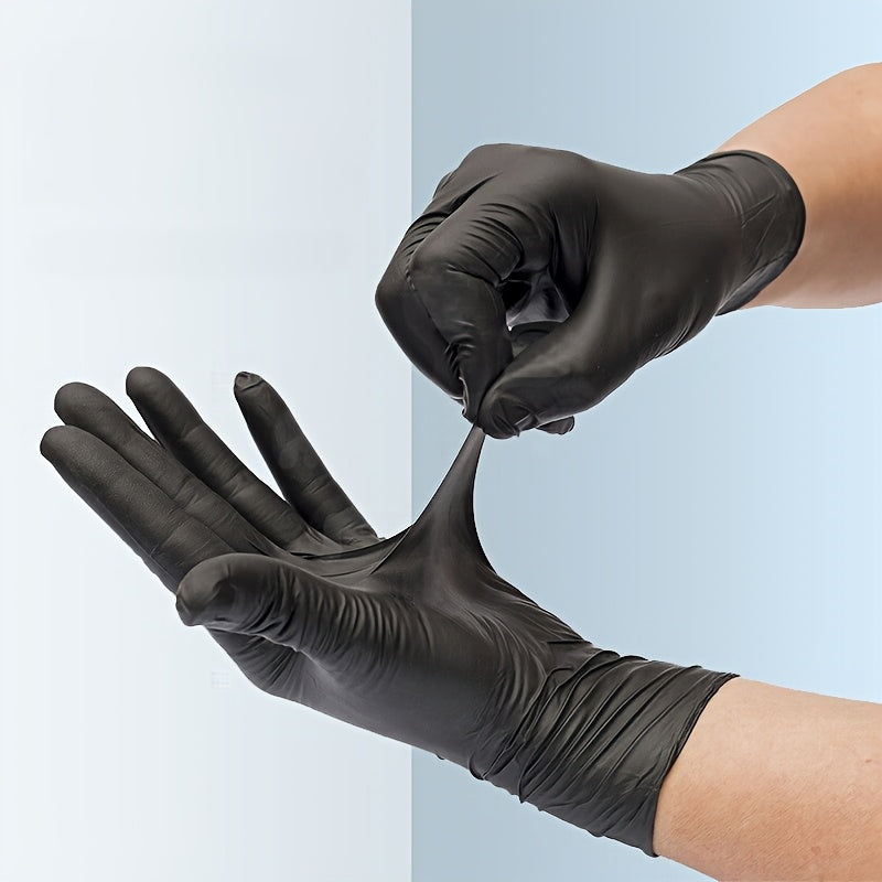 Gants jetables, noir
