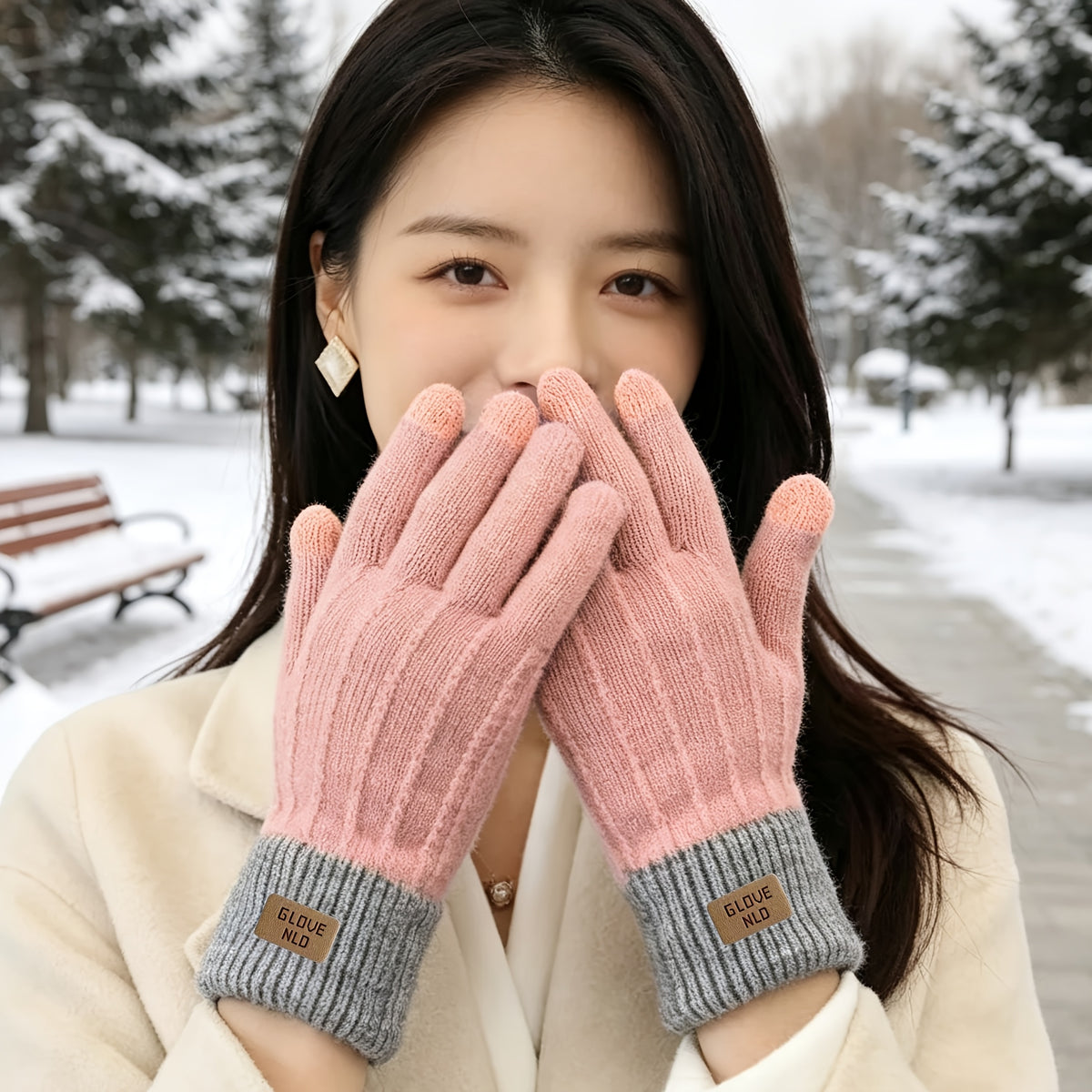 Gants tactiles en maille — lot de 2 paires