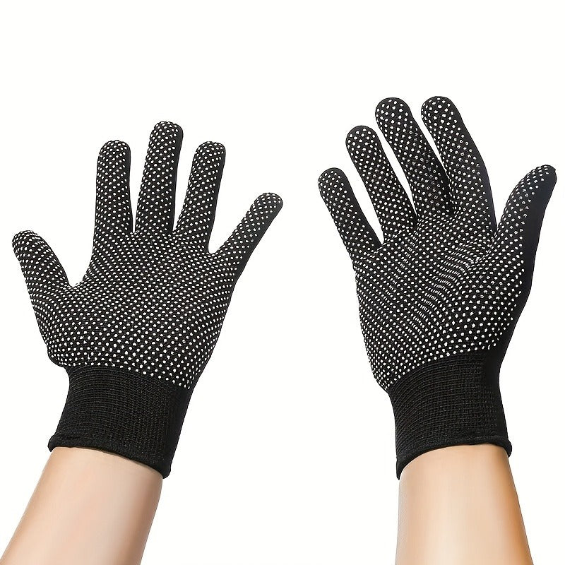 Gants fins de vélo en maille — lot de 5 paires, noir