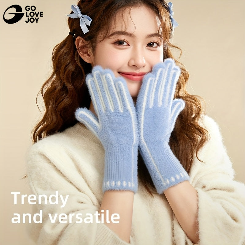 Gants tactiles coupe-vent doublés