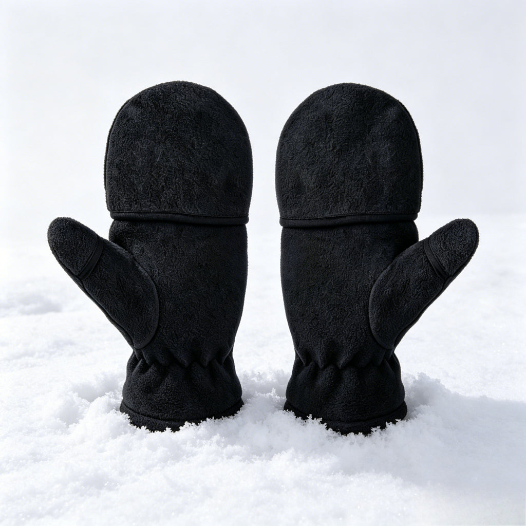 Gants sans doigts doublés fins en maille