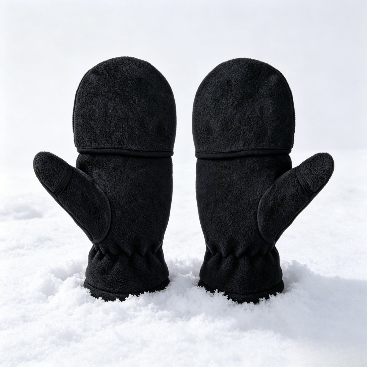 Gants sans doigts doublés fins en maille