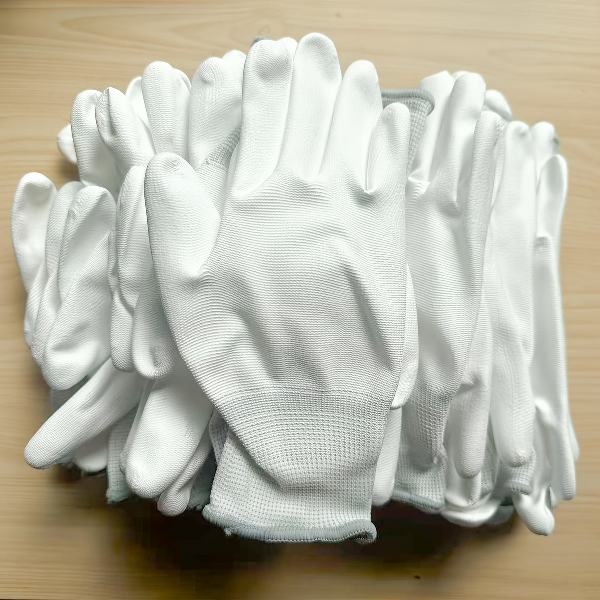 Gants de travail en maille enduite — lot de 12 paires