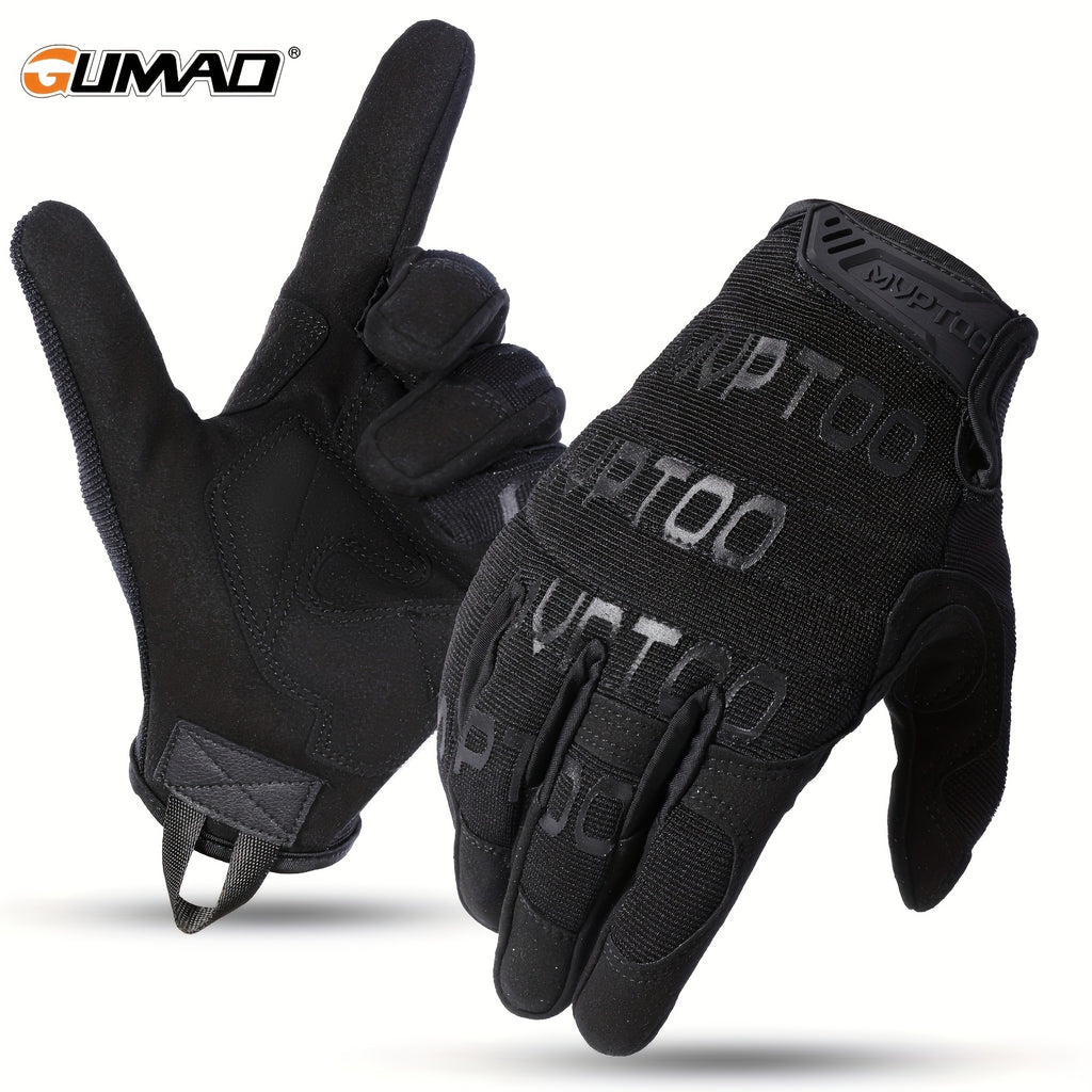 Gants de moto à paume renforcée à sangle de poignet