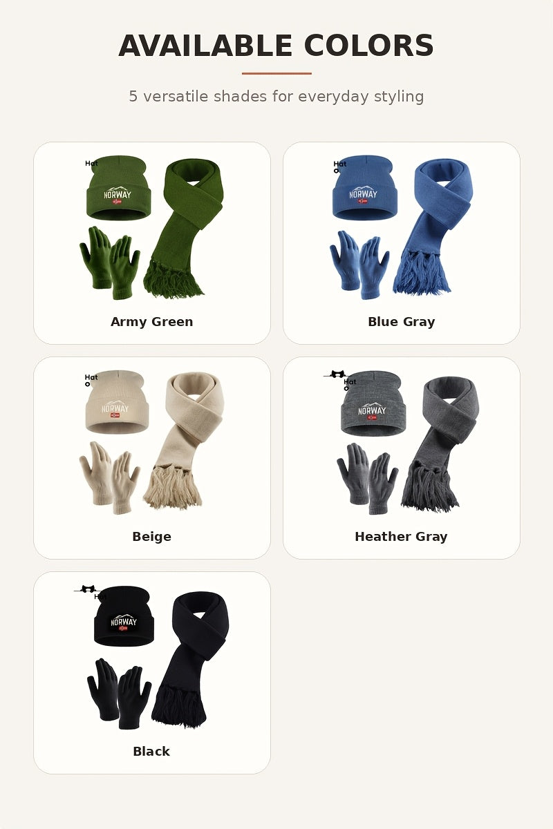 Gants coupe-vent thermiques en maille — lot de 3 paires, 5 coloris