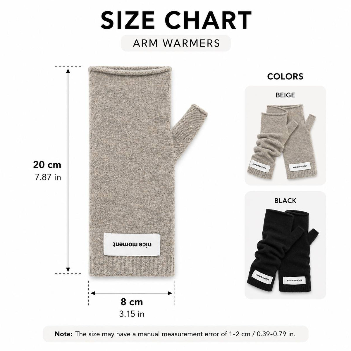 Gants sans doigts longs en coton — lot de 2 paires
