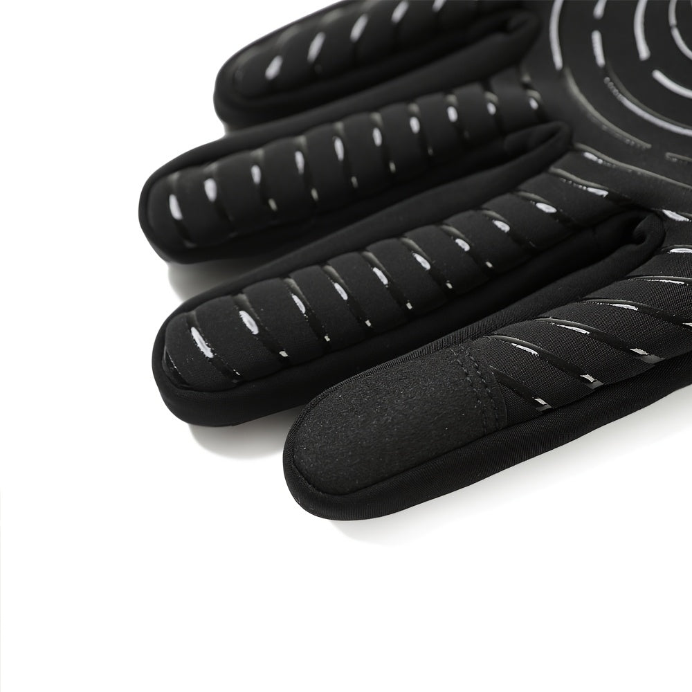 Gants tactiles coupe-vent doublés en simili cuir