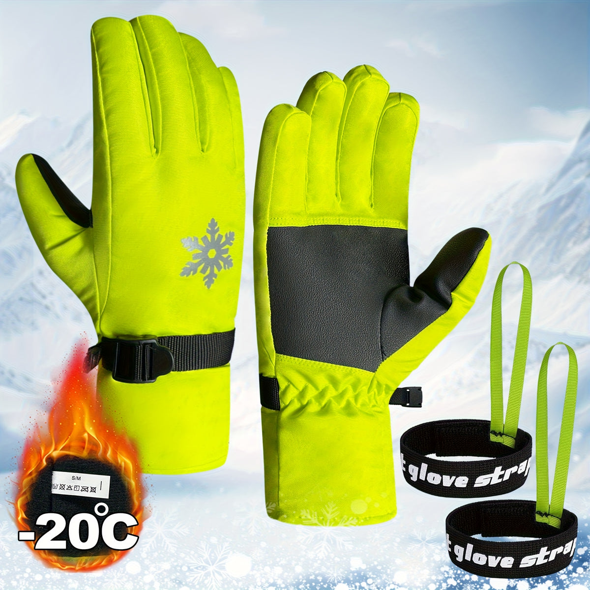 Gants coupe-vent antidérapants en maille, 4 coloris