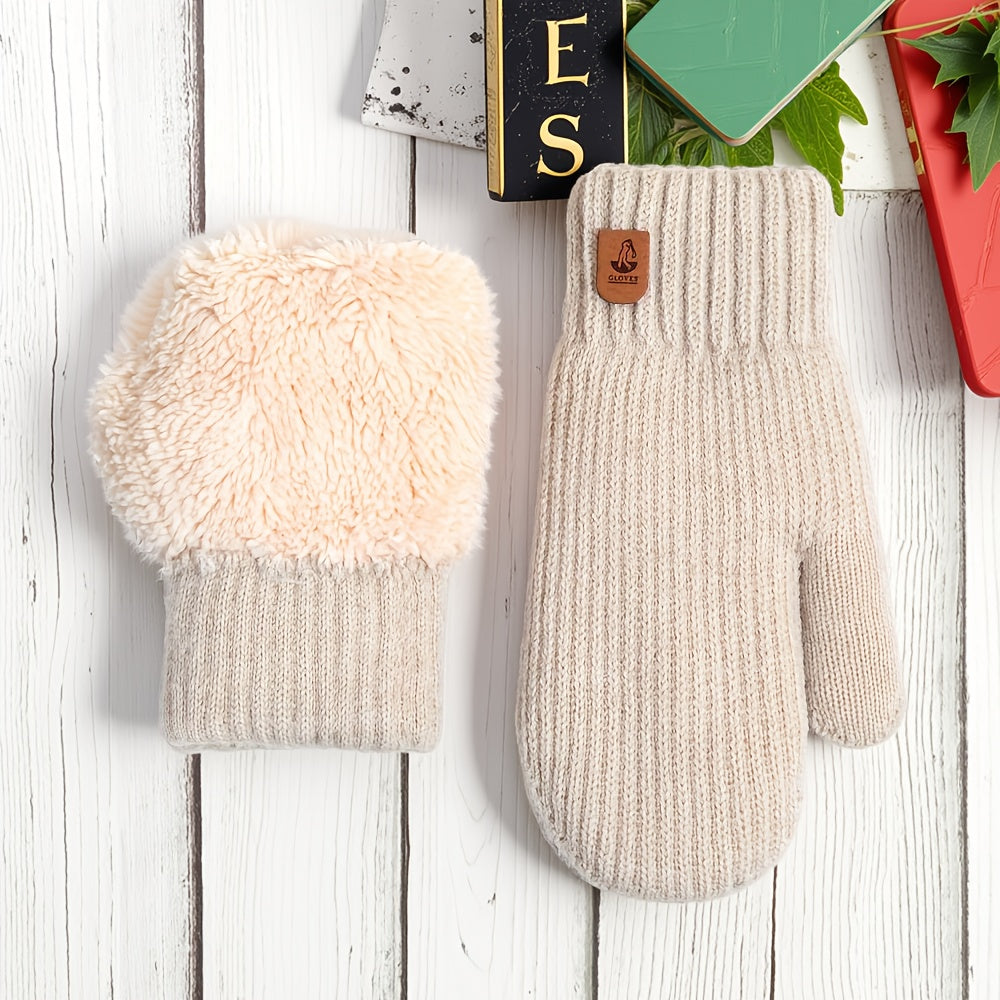 Etiquette en cuir beige