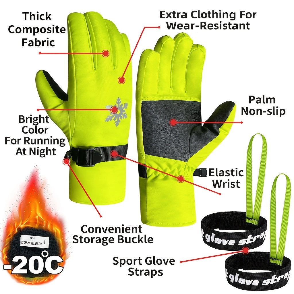 Gants coupe-vent antidérapants en maille, 4 coloris