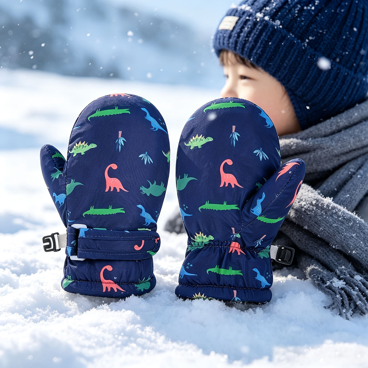 Gants de ski, bleu foncé
