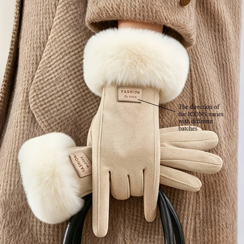 Gants doublés thermiques en maille — lot de 4 paires