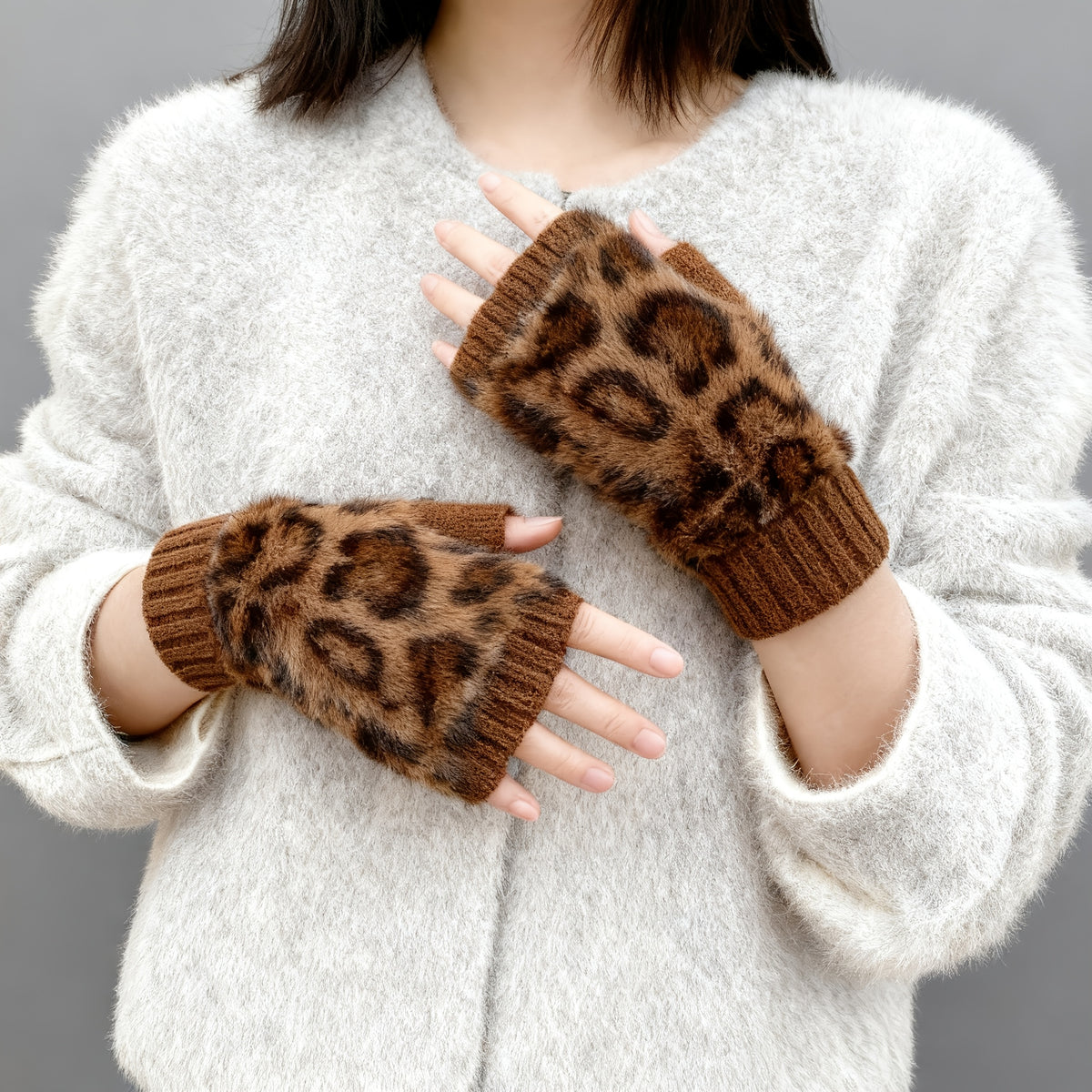 Gants sans doigts en laine