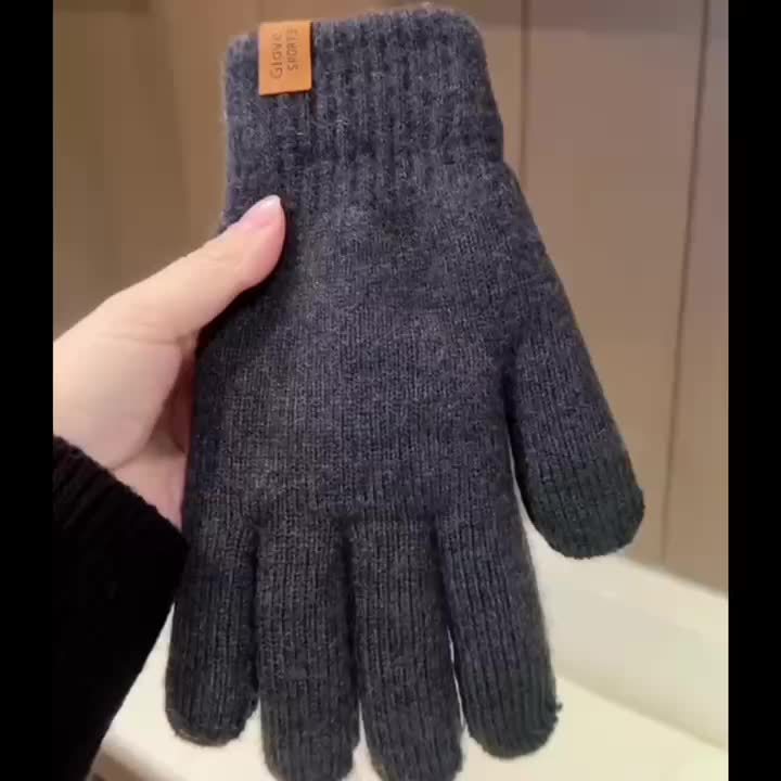 Gants tactiles longs en alpaga — lot de 3 paires