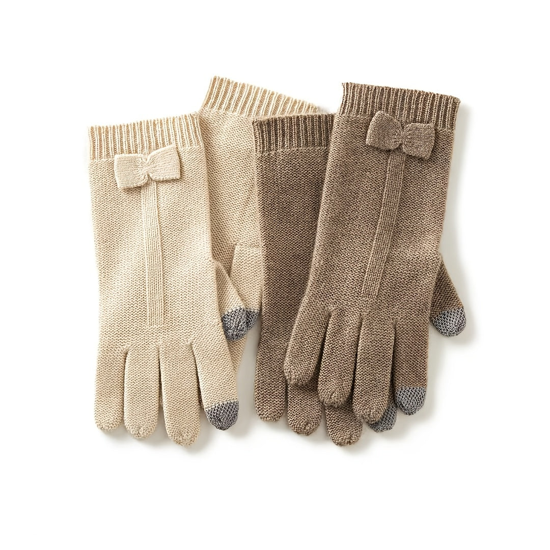 Gants longs en laine