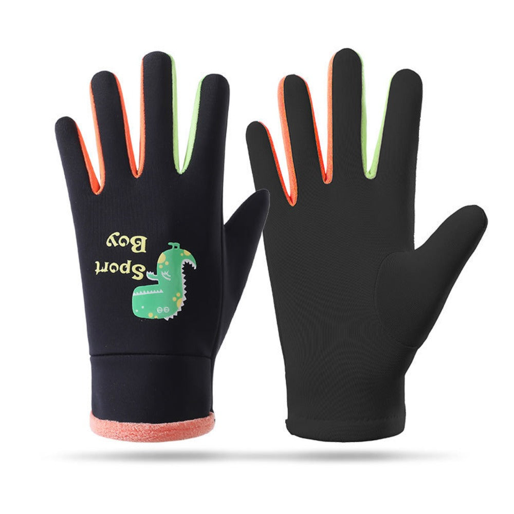 Gants de ski à motif dinosaure pour enfant — lot de 3 paires