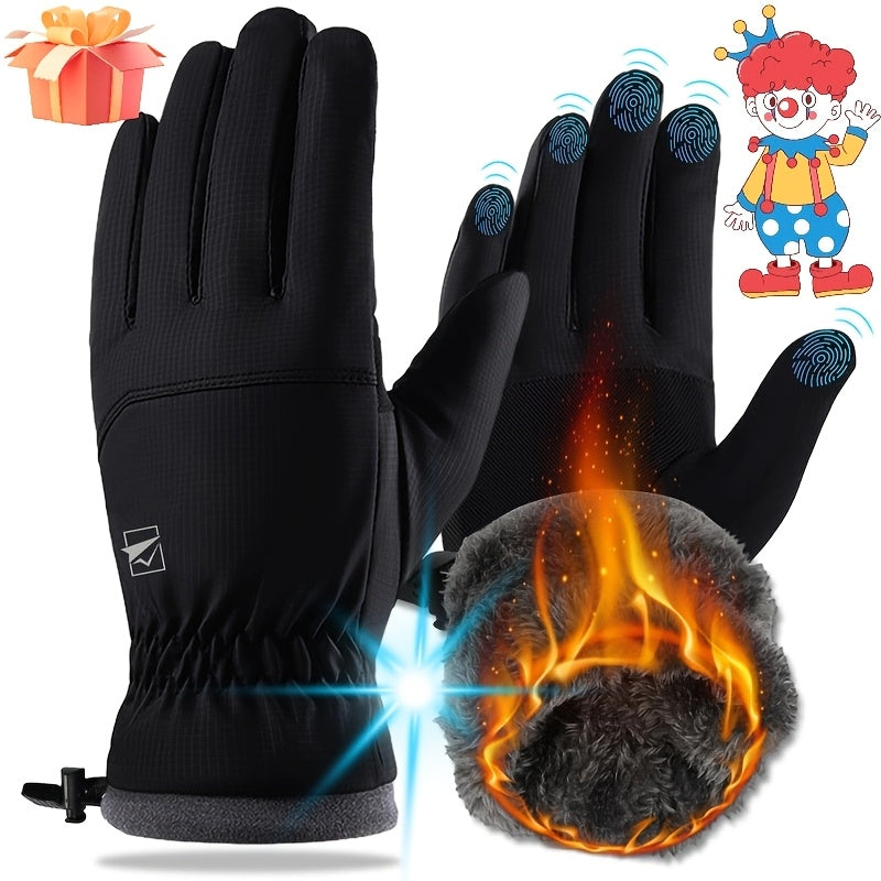 Gants tactiles à sangle de poignet en softshell