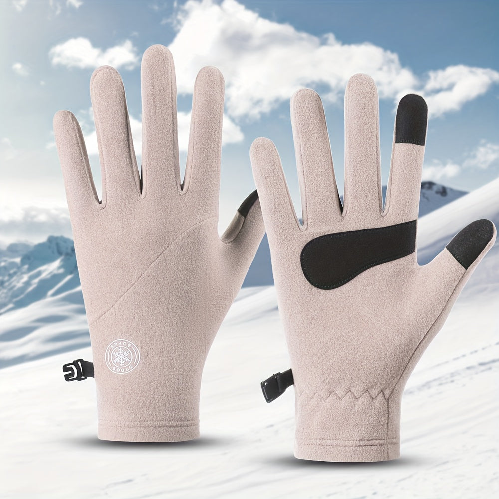 Gants en maille, 5 coloris, à oursons, noir, gris, rose, beige et marron foncé