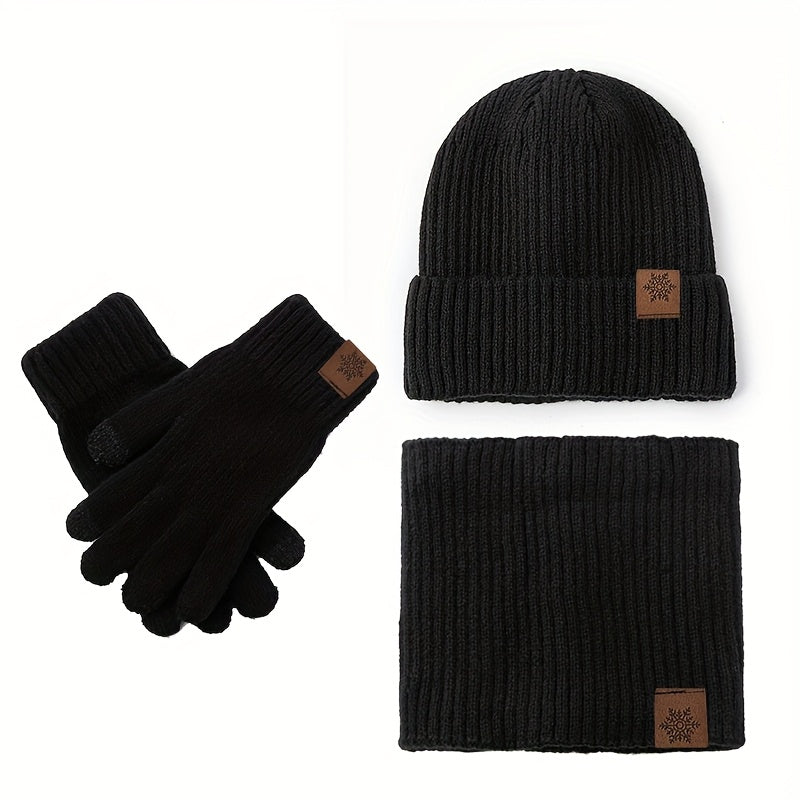 Gants de ski en maille — lot de 3 paires
