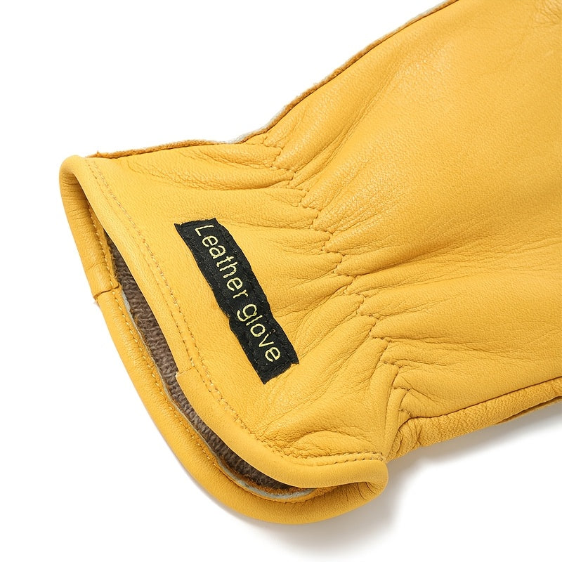 Gants en cuir, 3 coloris