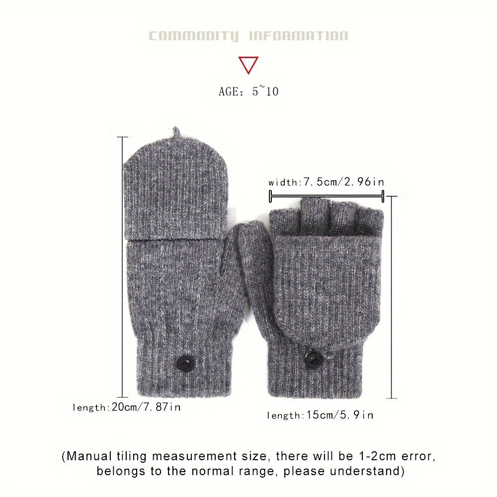 Gants sans doigts thermiques en laine