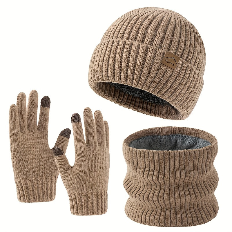 Gants tactiles thermiques en maille — lot de 3 paires, 4 coloris