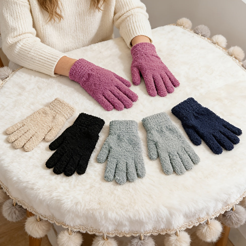 Gants en suédine, gris