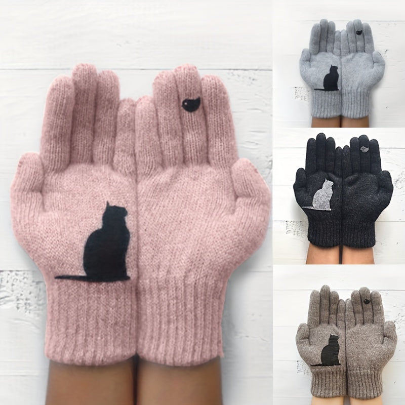 Gants thermiques en maille, 3 coloris