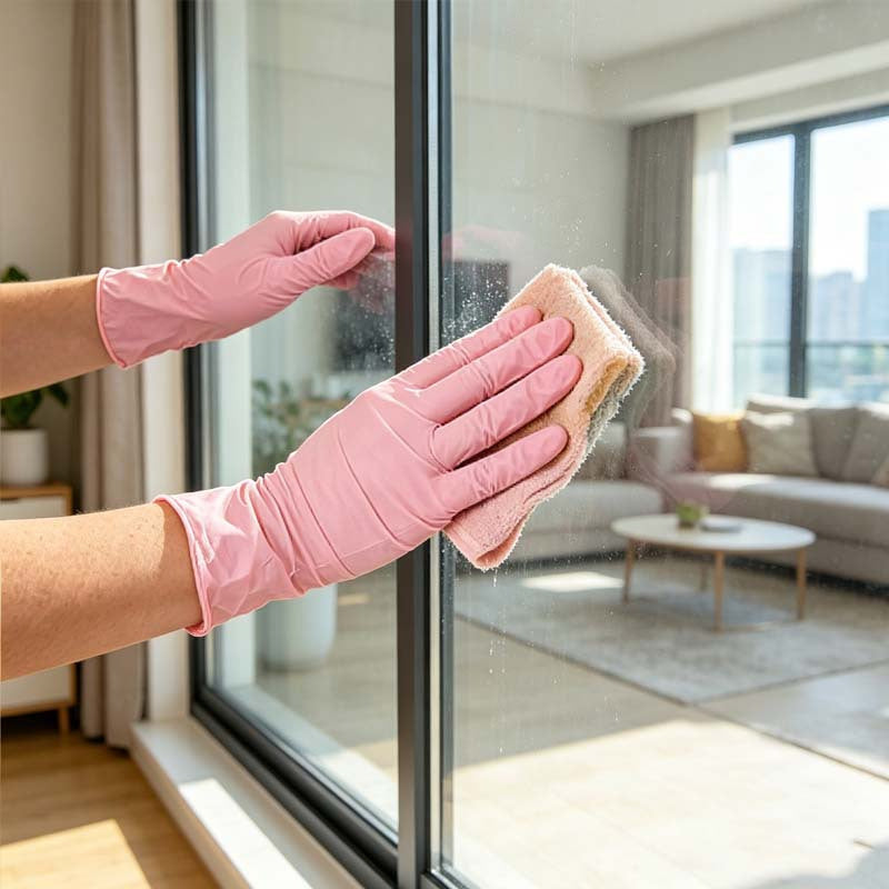 Gants jetables à manchette longue en nitrile