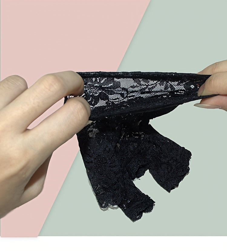 Gants sans doigts fins de conduite en maille