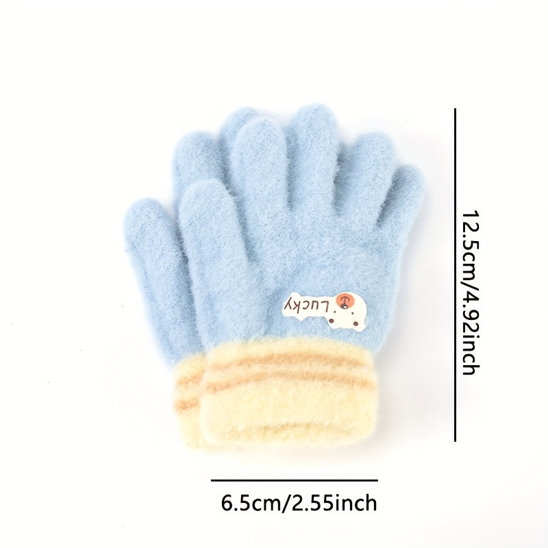 Gants en maille, 6 coloris