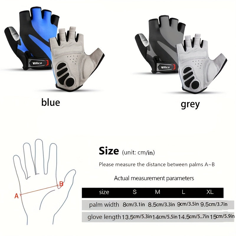 Mitaines de vélo à paume renforcée à sangle de poignet en maille