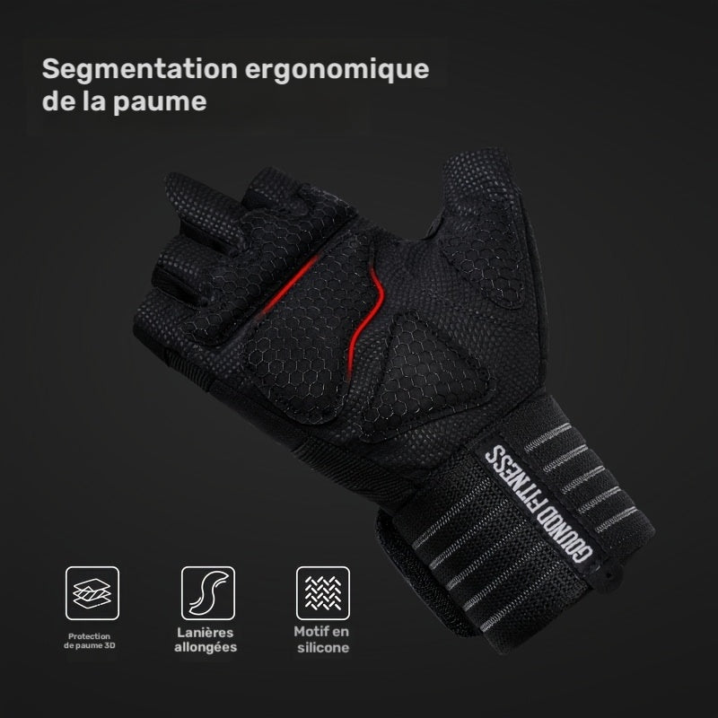 Gants antidérapants en maille, 4 coloris