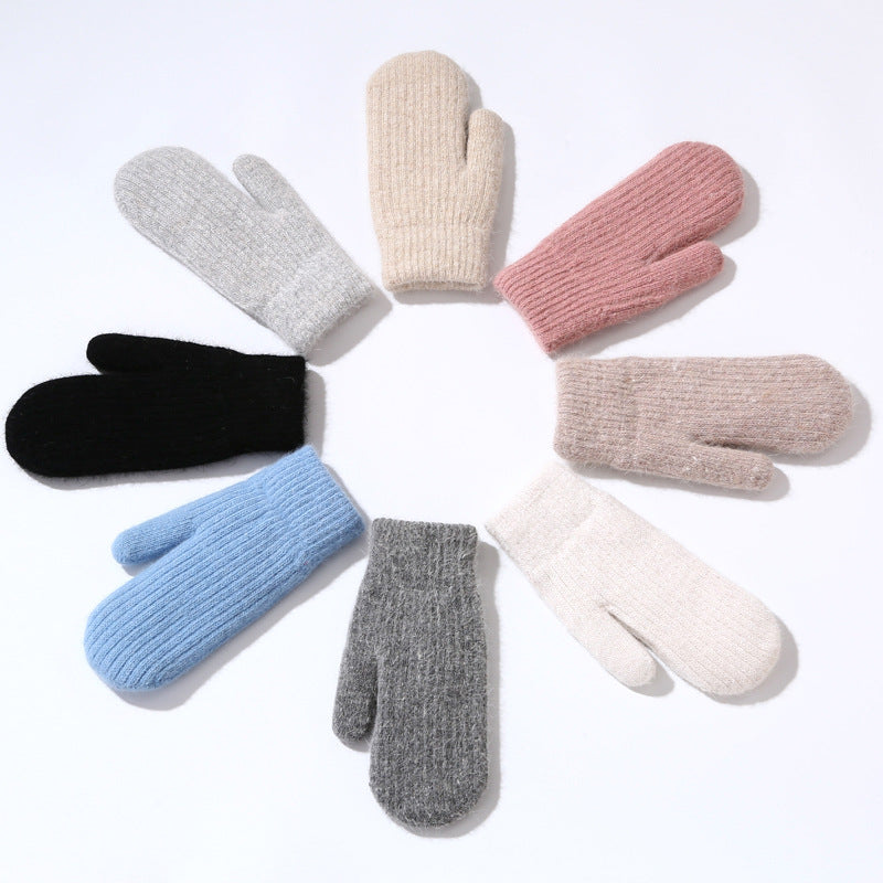 Gants mitaines coupe-vent doublés en maille