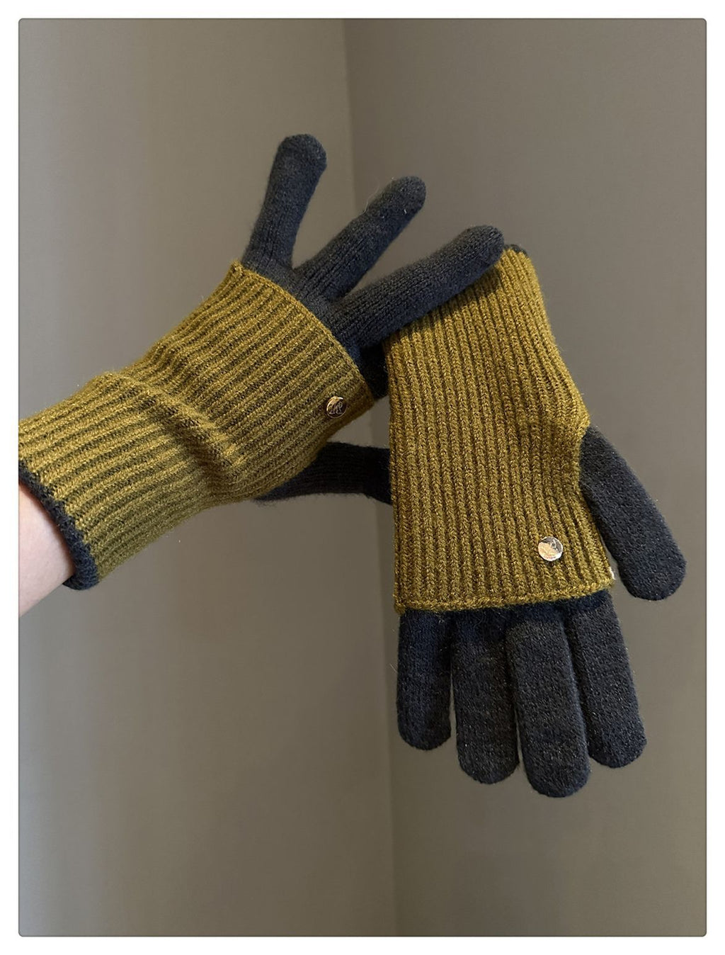 Gants sans doigts doublés en laine
