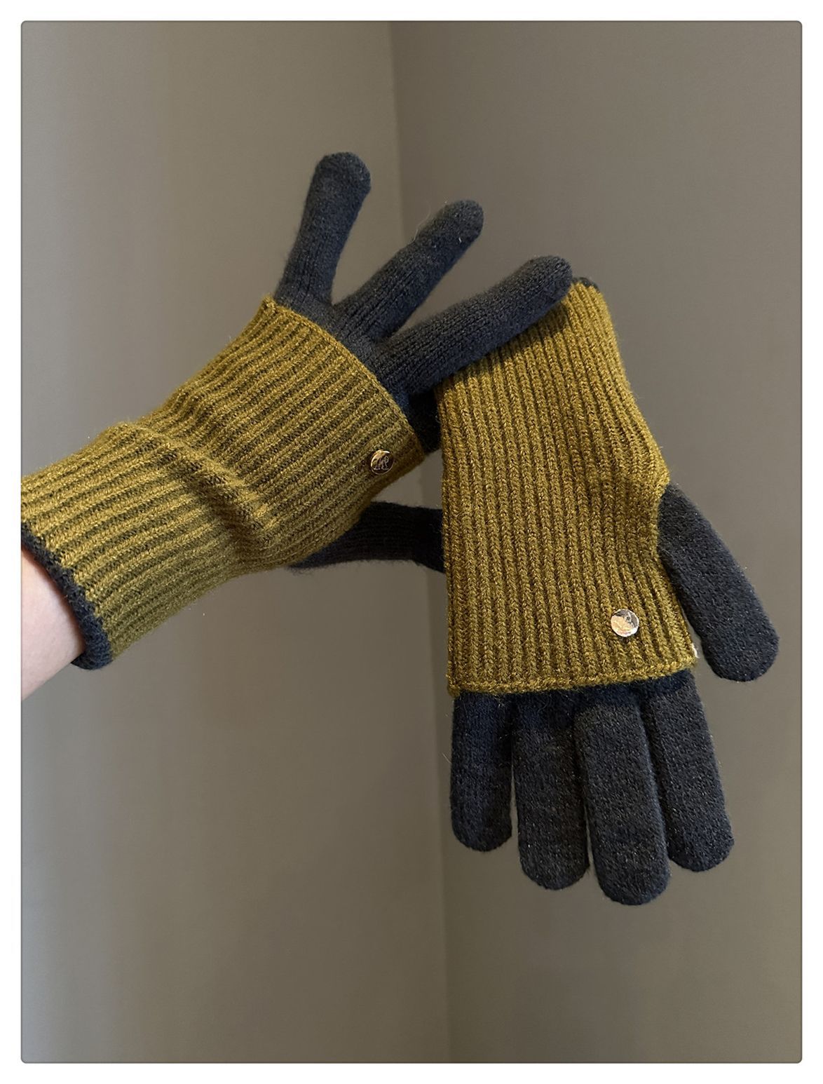 Gants sans doigts doublés en laine