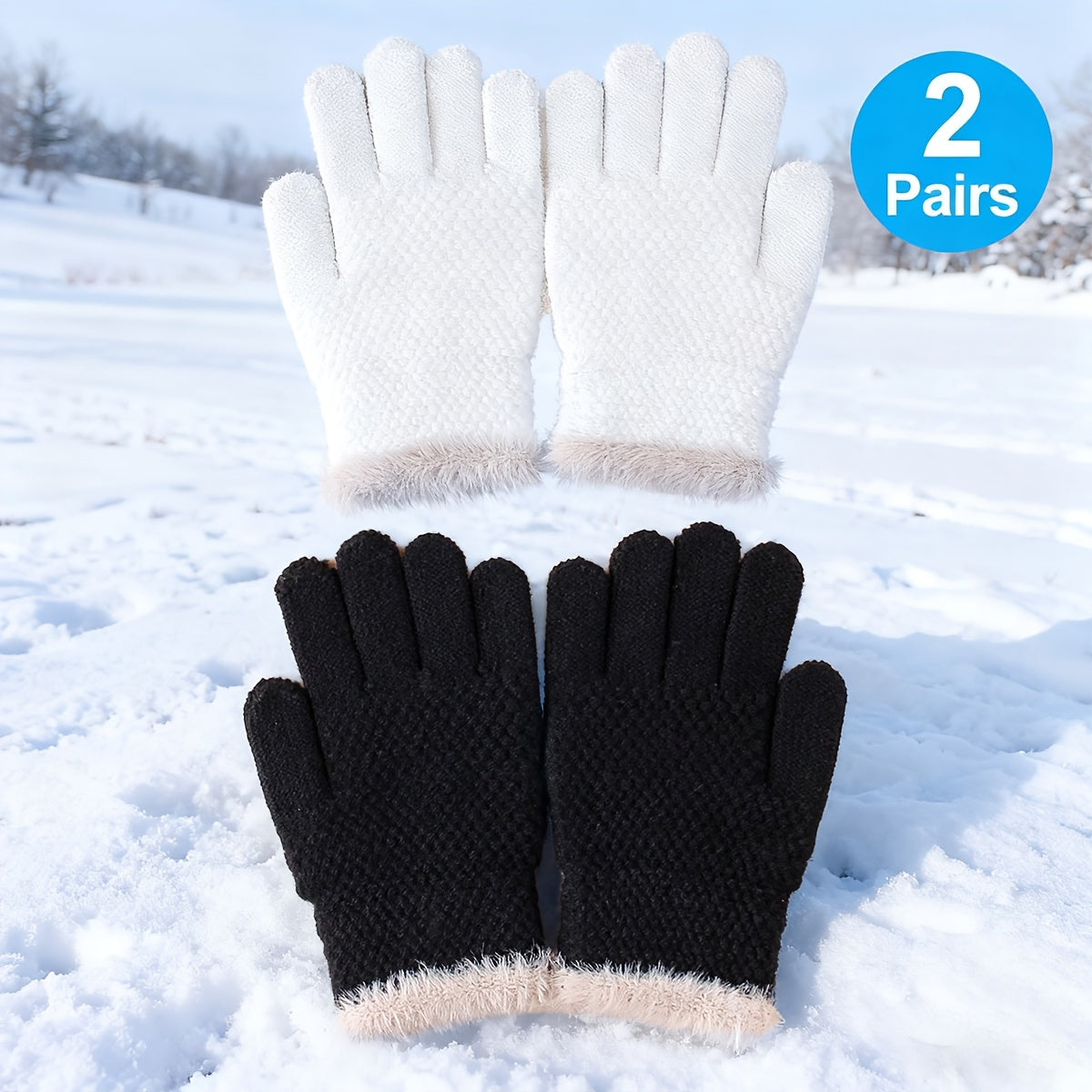 2 paires noir + blanc