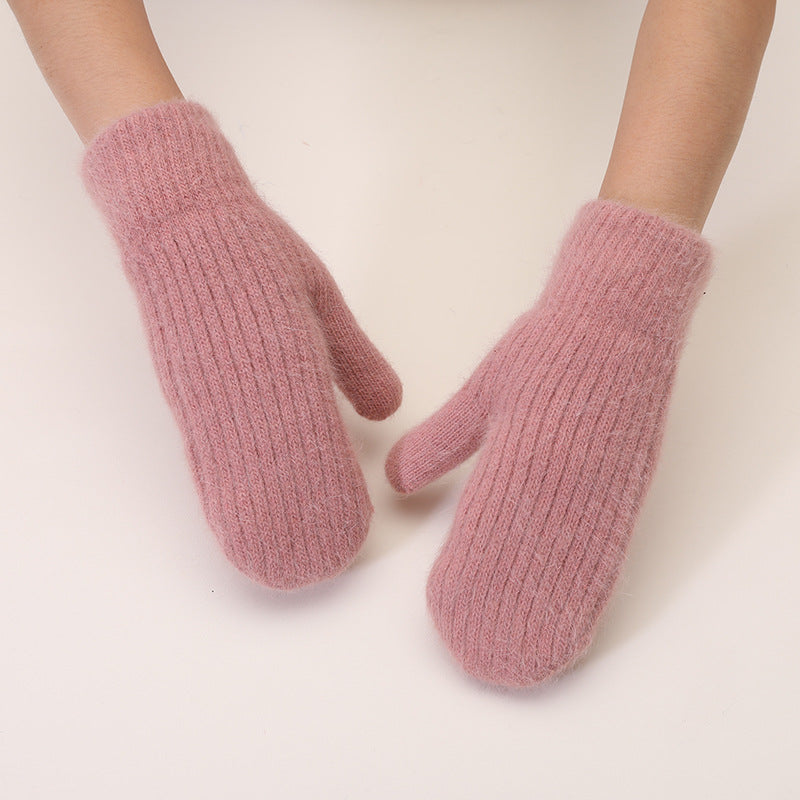 Gants mitaines coupe-vent doublés en maille