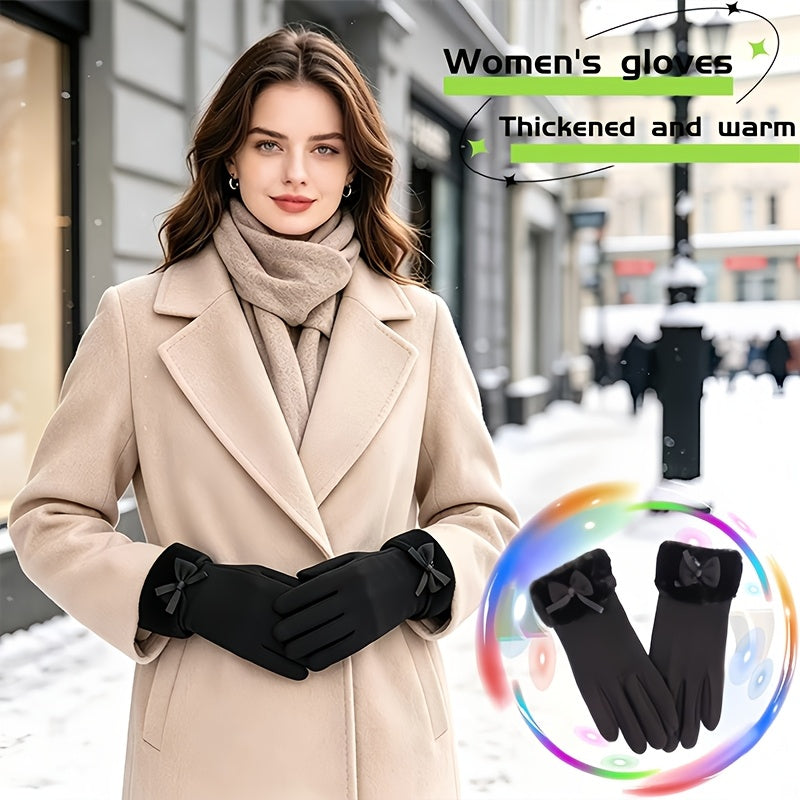 Gants tactiles en suédine, gris