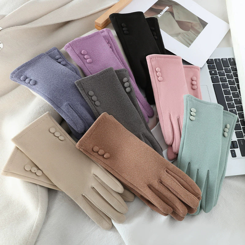 Gants coupe-vent thermiques en maille, 10 coloris
