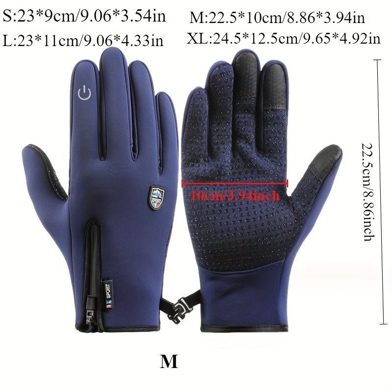 Gants tactiles coupe-vent thermiques en maille — lot de 2 paires