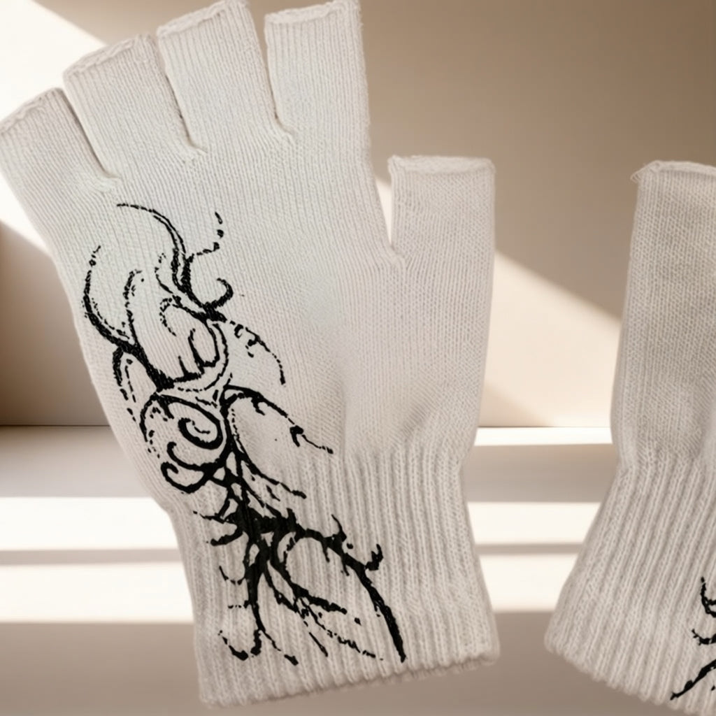 Gants sans doigts, gothique