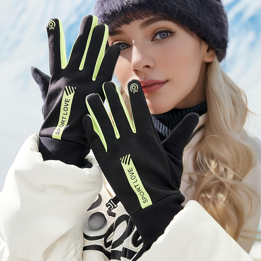 Gants de ski tactiles à picots