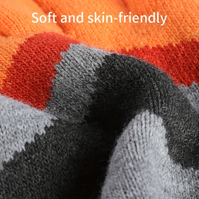 Gants tactiles antidérapants doublés en maille, 2 coloris