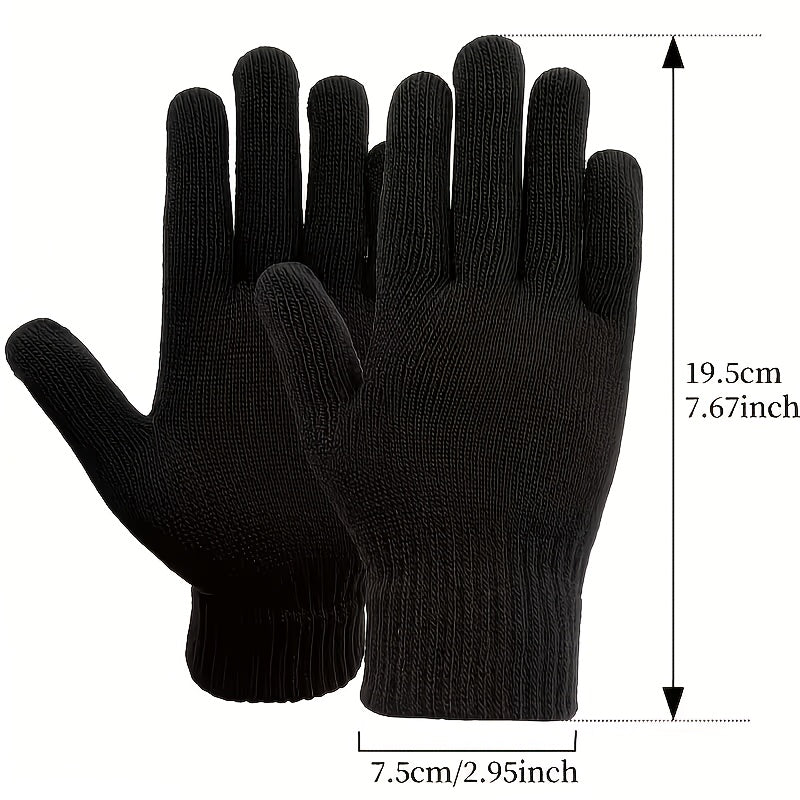 Gants thermiques de ski en maille