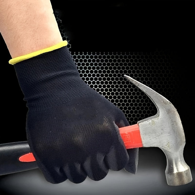 Gants de travail antidérapants en maille enduite — lot de 20 paires