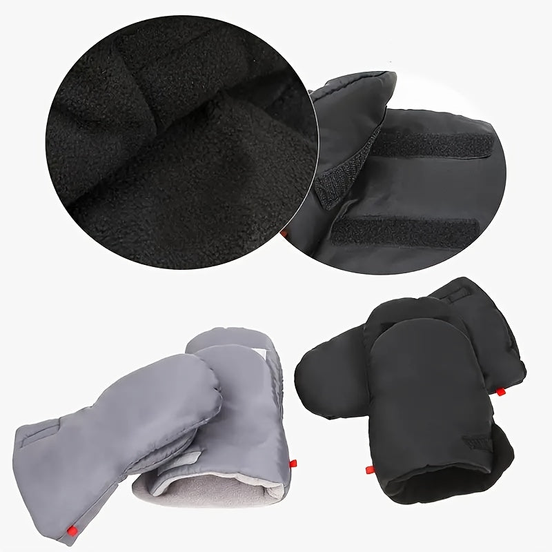 Moufles de moto imperméables à manchette longue en maille