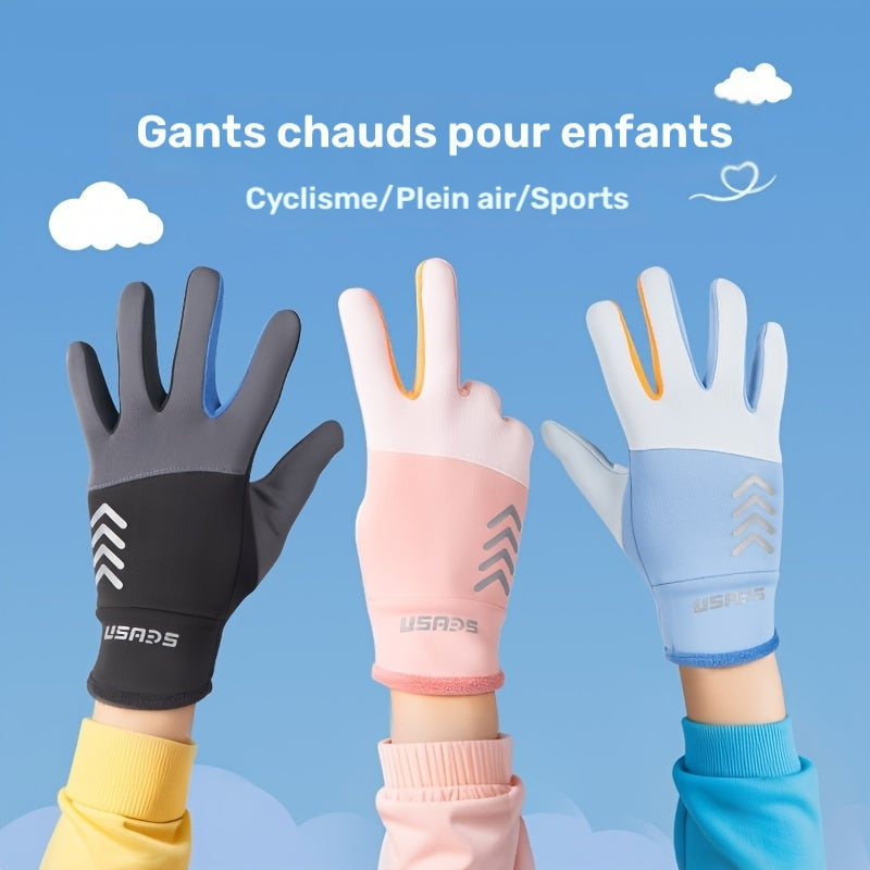 Gants en maille, 6 coloris, automne-hiver